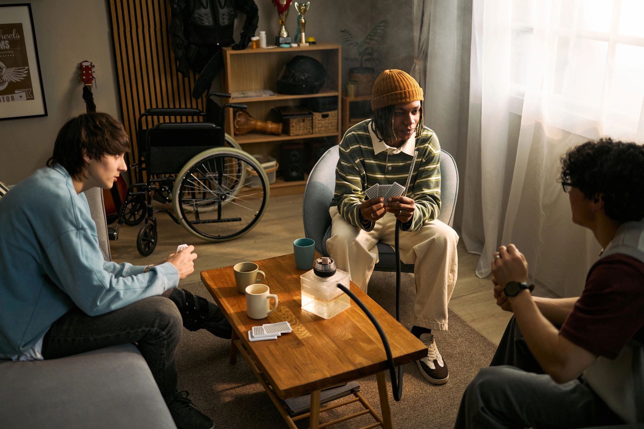 Inclusive social gathering in a home setting